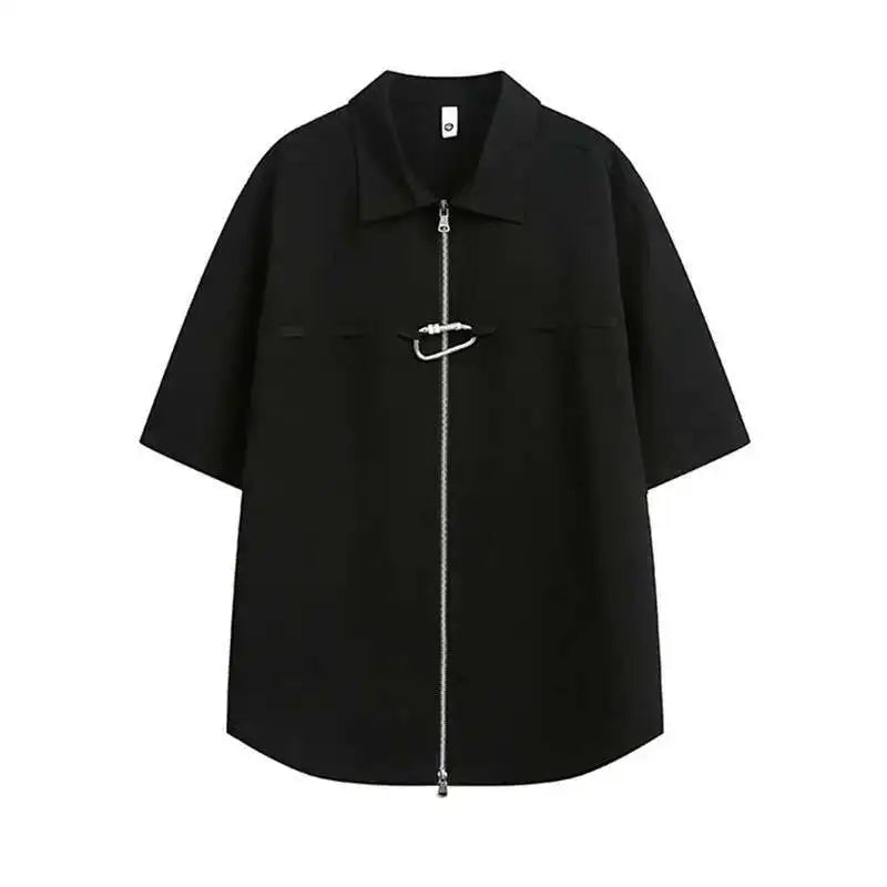 Solid Carabiner Screw Decor Shirt