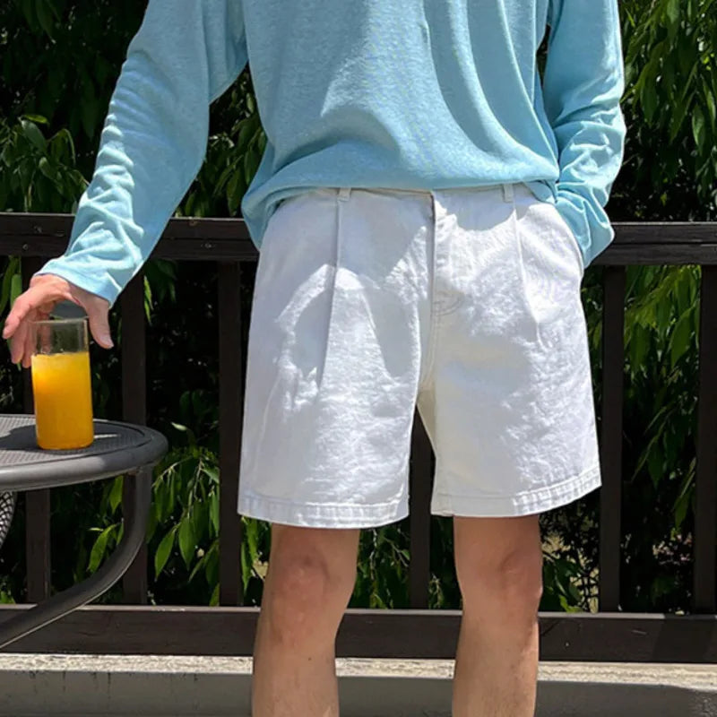 Retro Straight Loose Casual Shorts