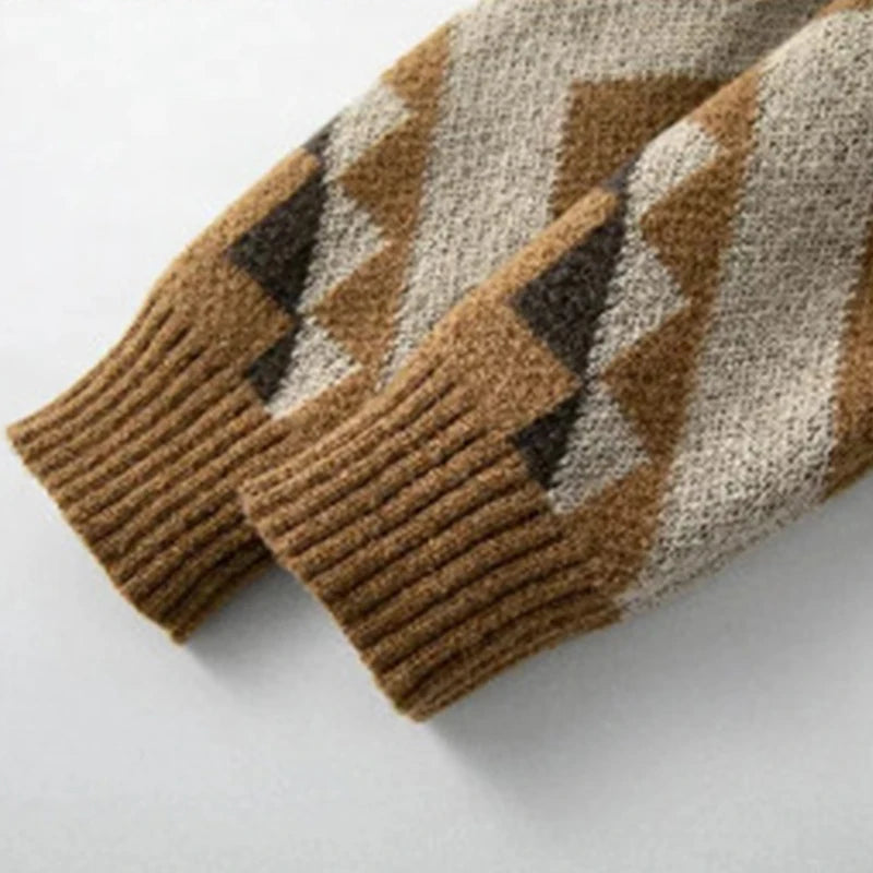 Premium Geometric Graphics Cardigan