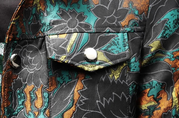 Luxury Embroidery Jacquard Jacket