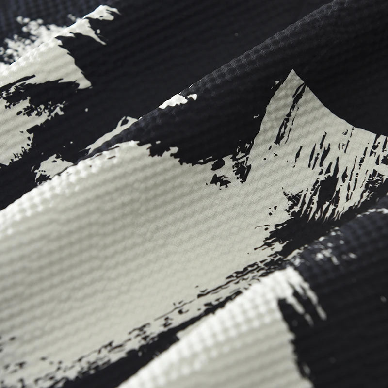 Casual Turn-down Collar Abstract Shirt