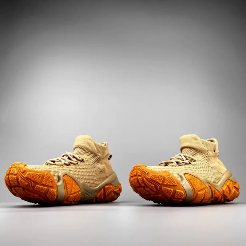 Rubber Thick Sole Mesh Breathable Sneakers