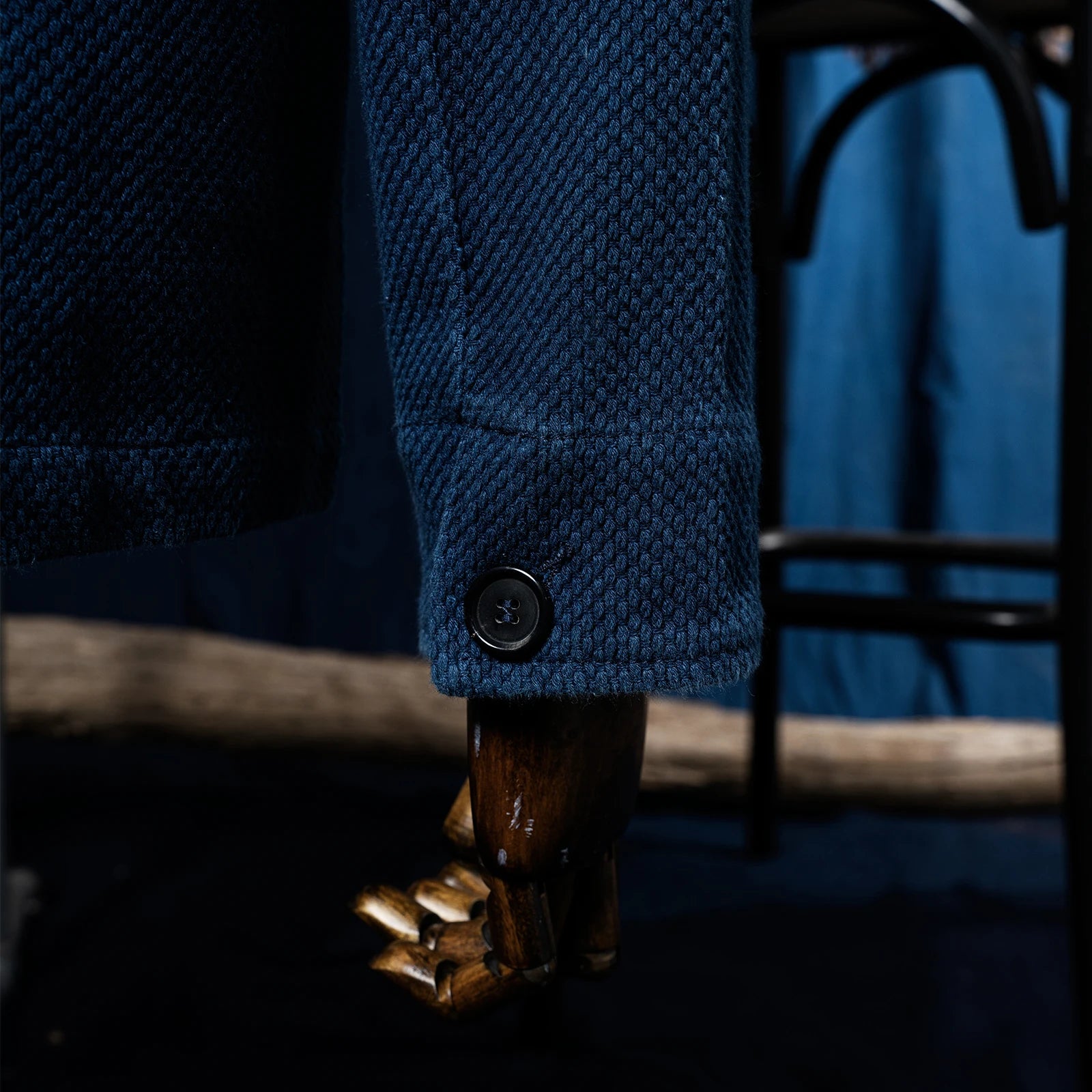 Vintage French Indigo Cargo Jacket