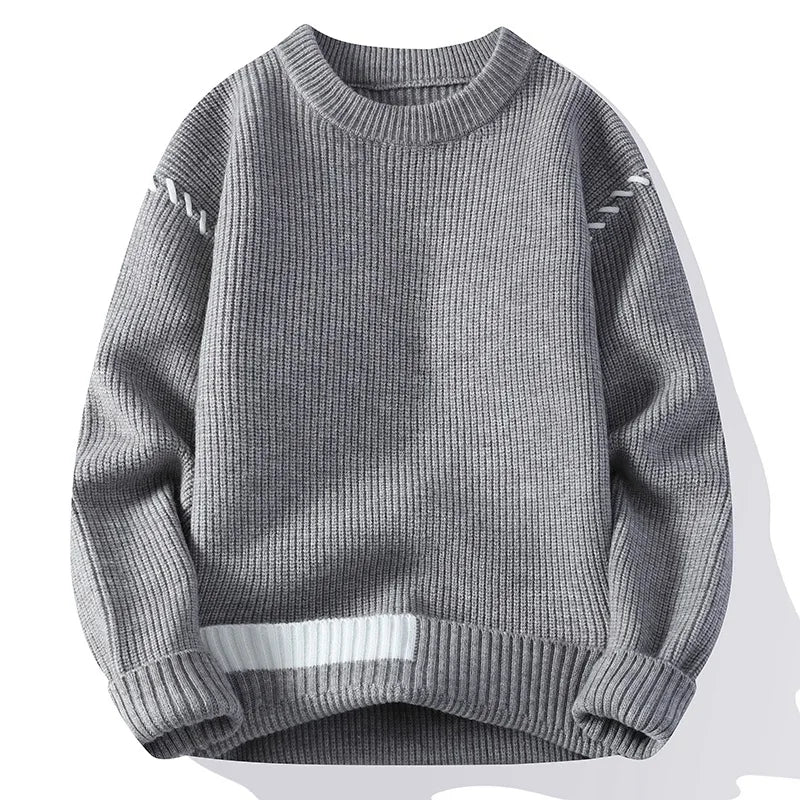 Loose Casual Knitted O-Neck Sweater