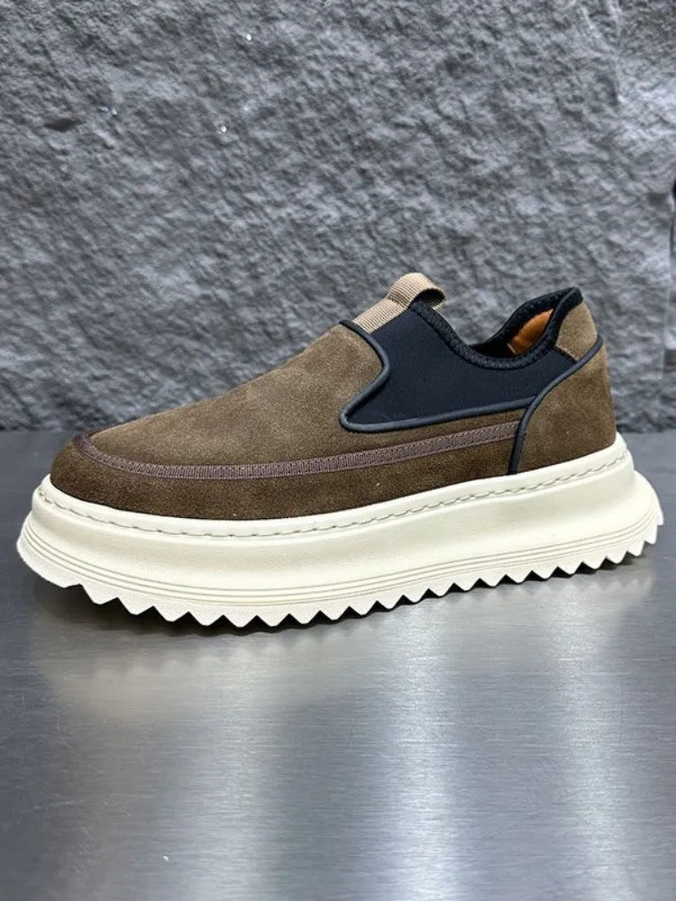 Thick Platform Round Toe Loafer Shoes