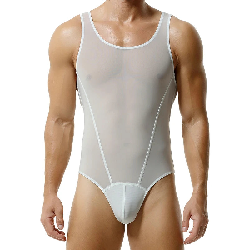 Men's See-Through Bodysuit