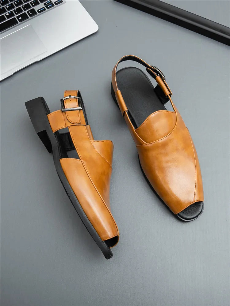 Summer Fashion Peep Toe Buckle Shoes