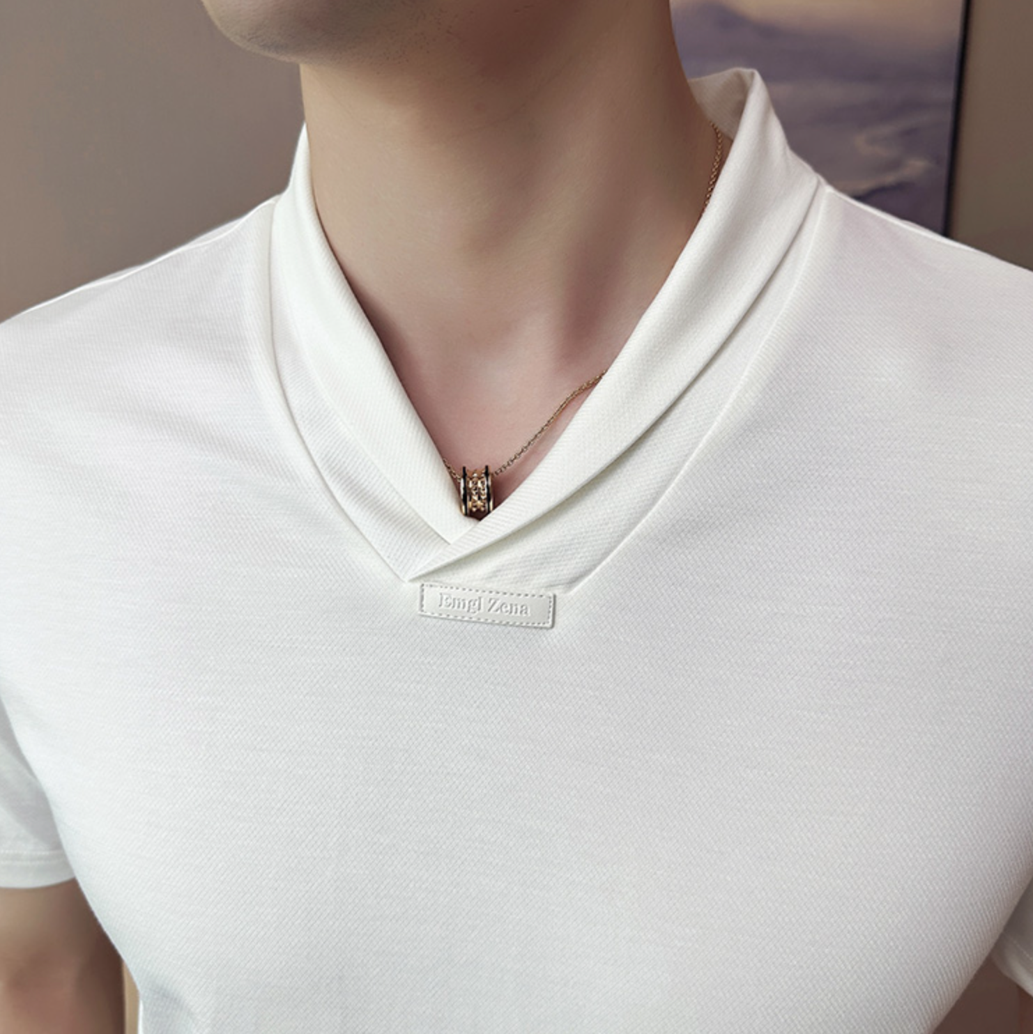 Slim Fit Ice Silk Casual Short Sleeve T-Shirt