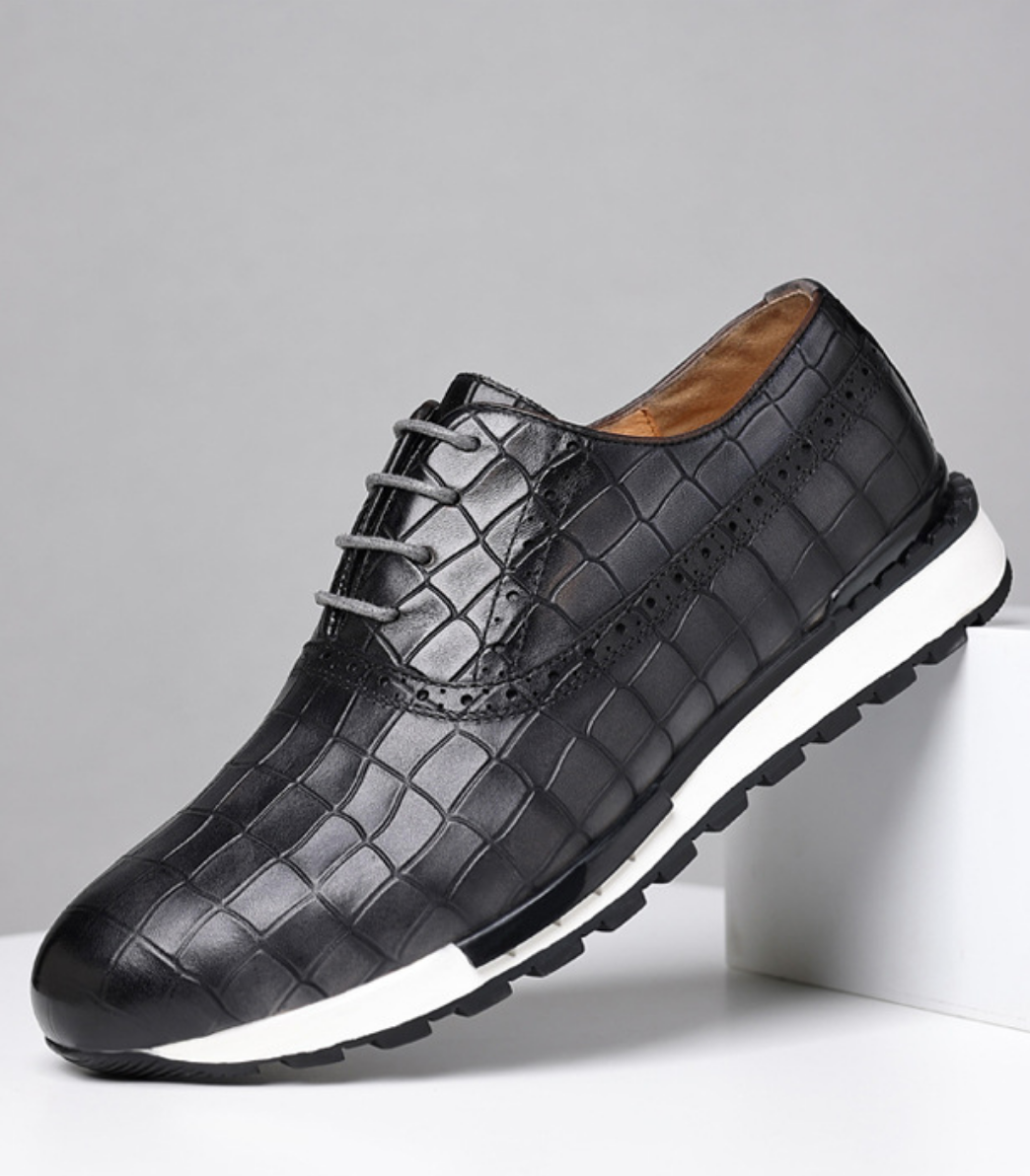 Genuine Leather Casual Daily Sneakers