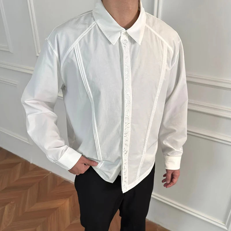 Vintage Embroidery Button Shirt