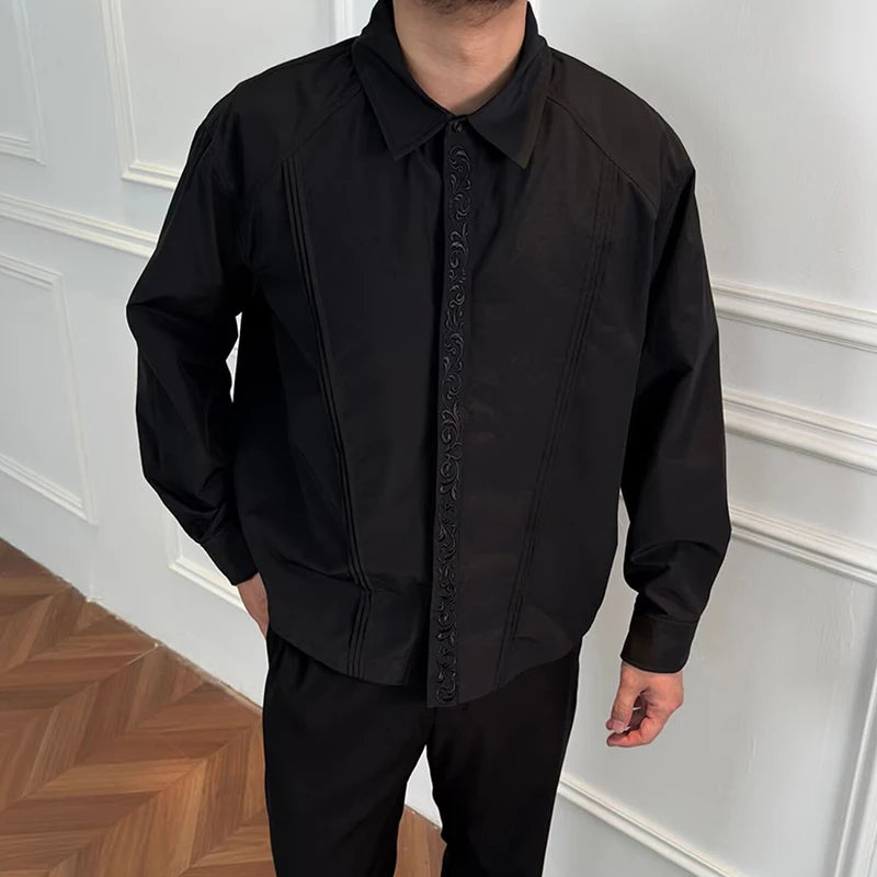 Vintage Embroidery Button Shirt