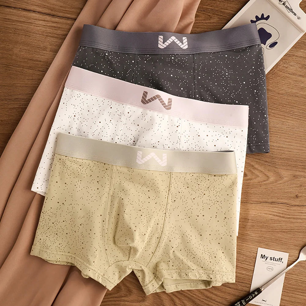 Starry Sky Print Breathable Boxer Set