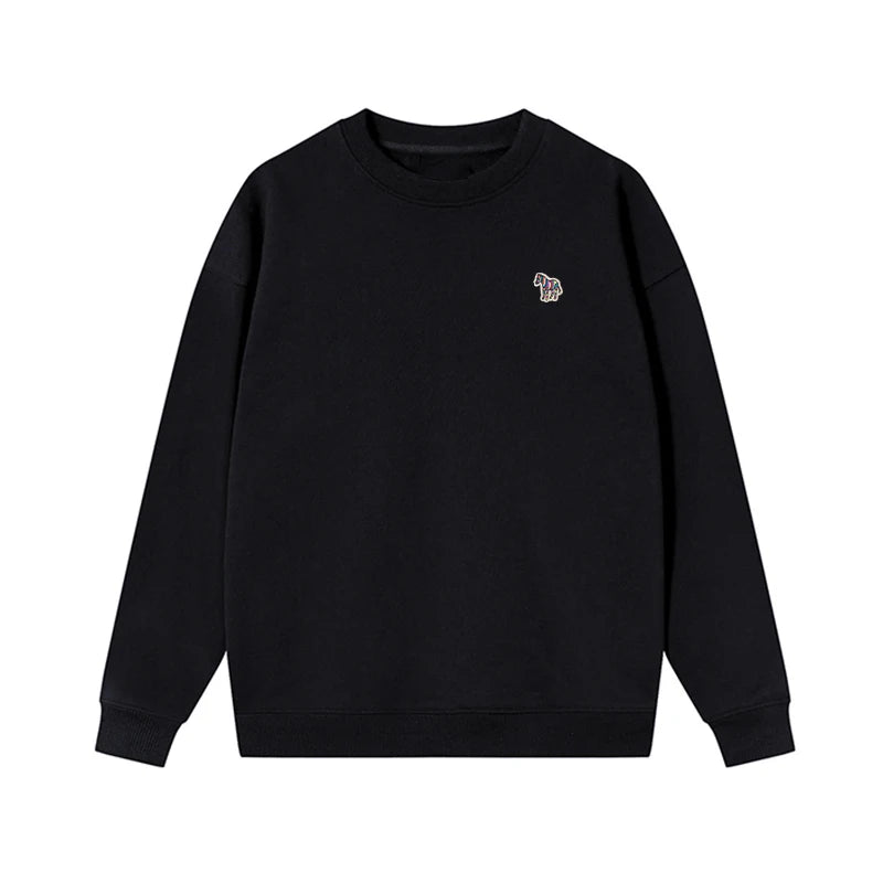 O-Neck Solid Cotton Embroidery Sweatshirts