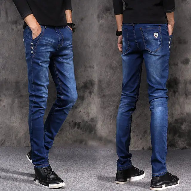 Streetwear Fashion Stretch Slim Fit Jeans