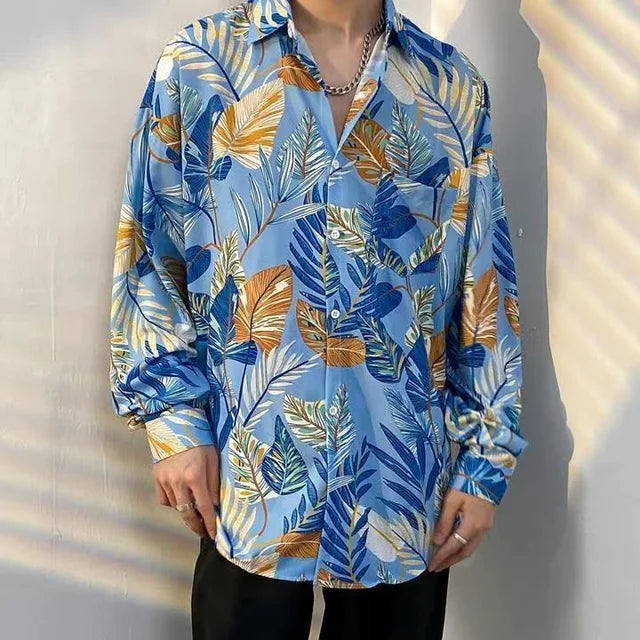 Floral Printed Loose Fit Shirt