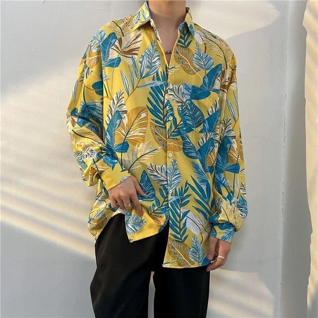 Floral Printed Loose Fit Shirt