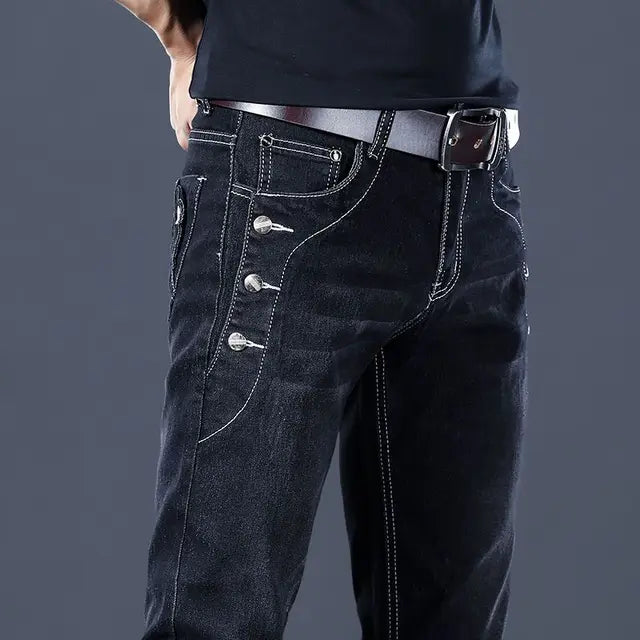 Streetwear Fashion Stretch Slim Fit Jeans