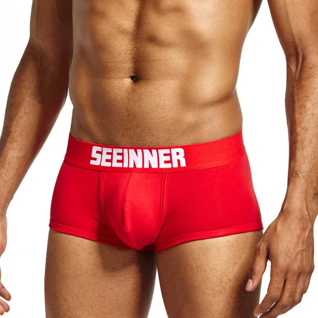 Solid with Letter 3Pcs Boxer Set