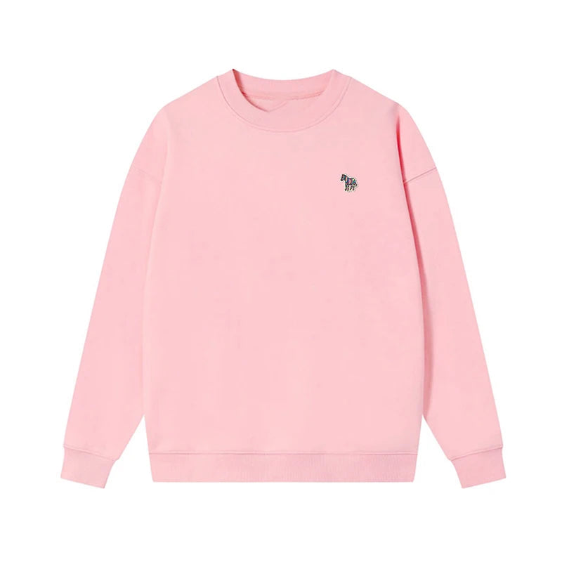 O-Neck Solid Cotton Embroidery Sweatshirts