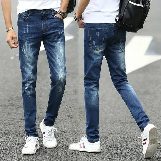 Streetwear Fashion Stretch Slim Fit Jeans
