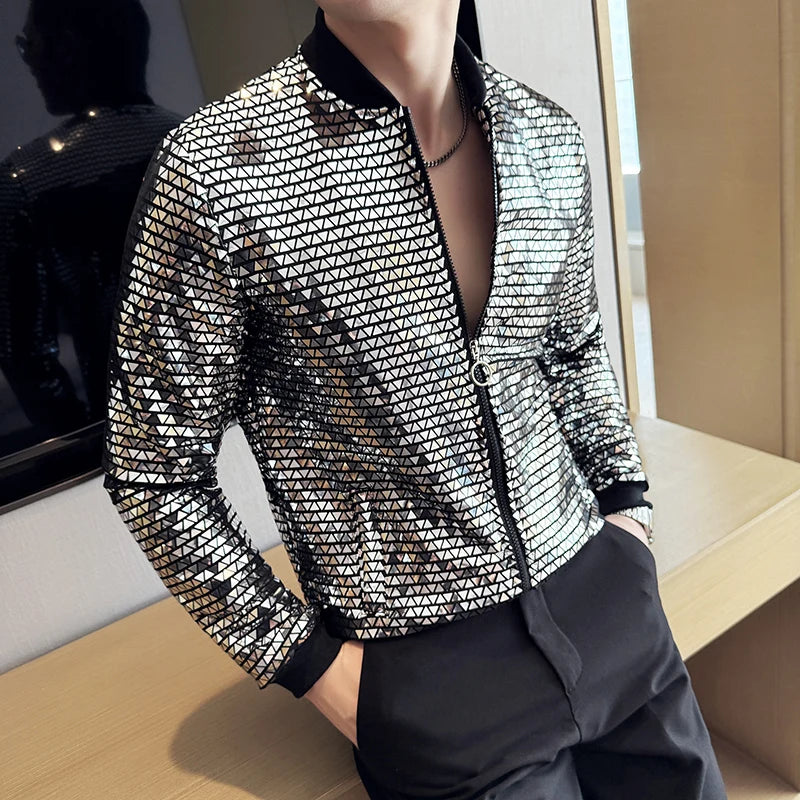 Fashion Cool Sequined Night-Club Jacket
