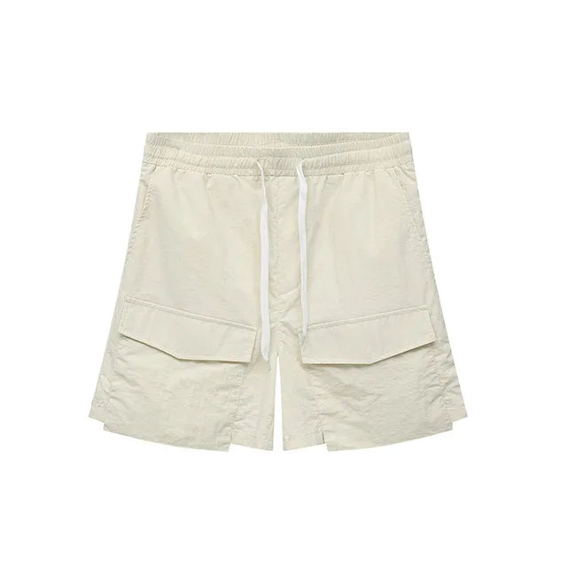 Casual Big Pockets Loose Shorts