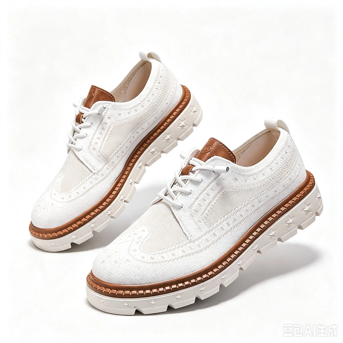 Casual Breathable Wingtip Brogue Sneakers
