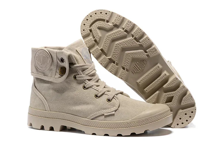 Canvas Lug Sole Tactical Boots