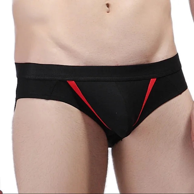Open Front Pouch Hollow Out Briefs