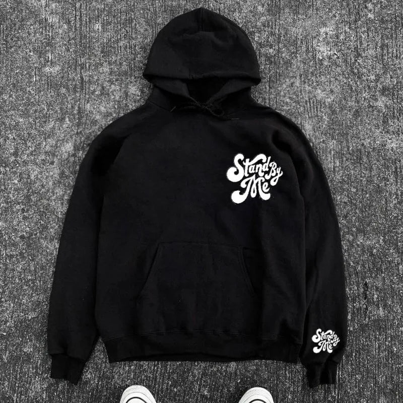 Cotton Letters Print Design High Street Hoodie