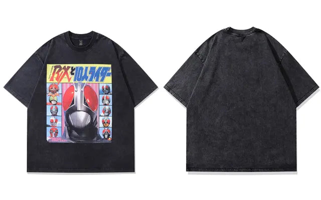 Vintage Anime Black 90s Loose T-Shirt