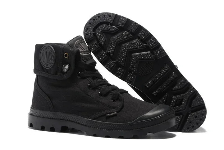 Canvas Lug Sole Tactical Boots