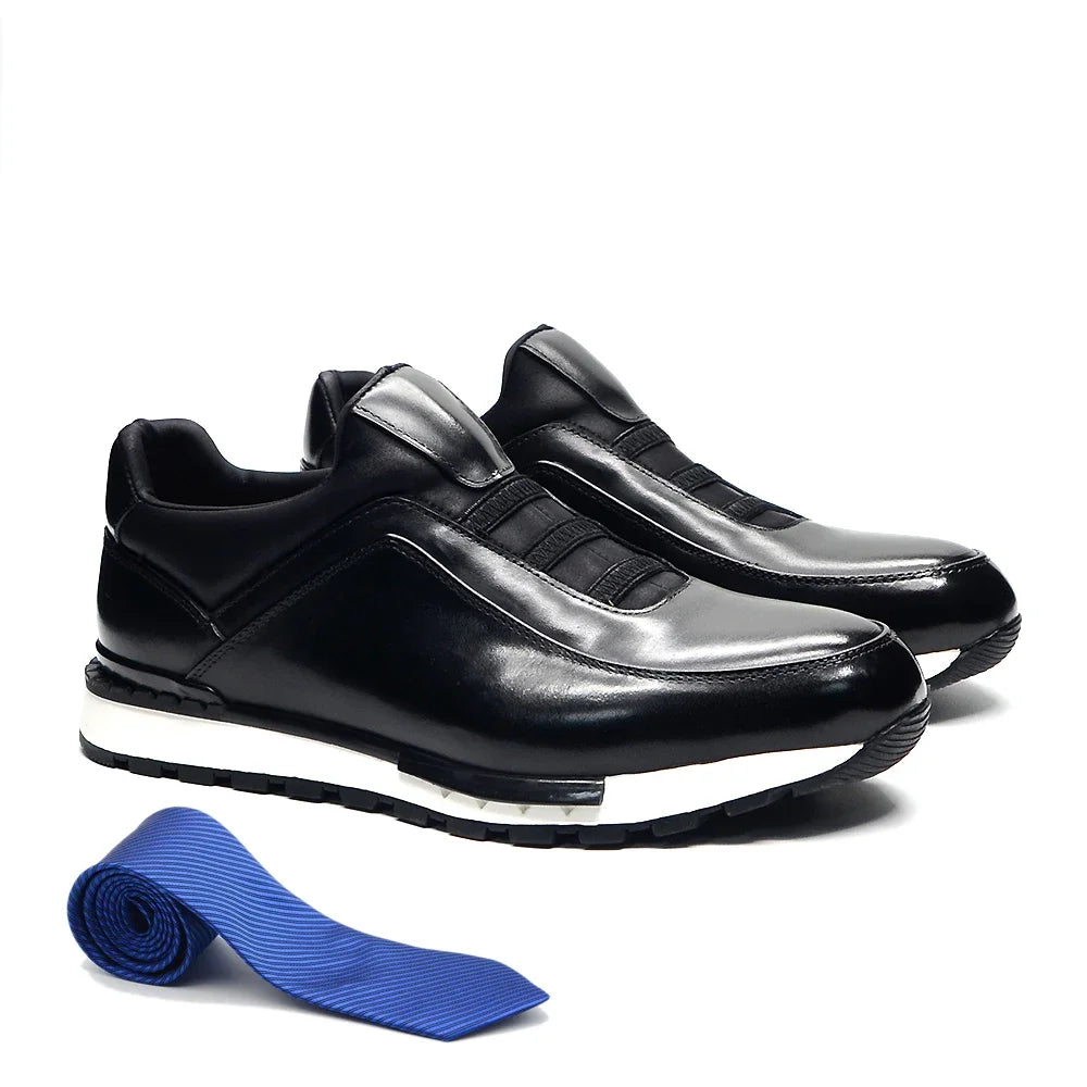 Classic Casual Genuine Leather Slip-On Shoes