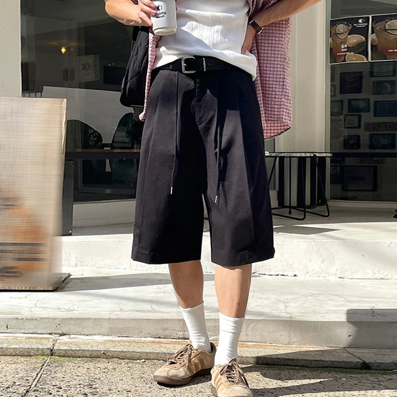 Structured Pleat Street Shorts