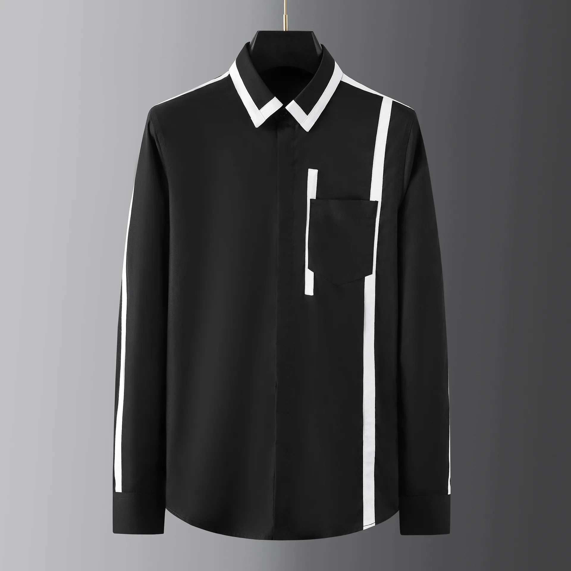 Personalized Design Spliced Men's Shirt