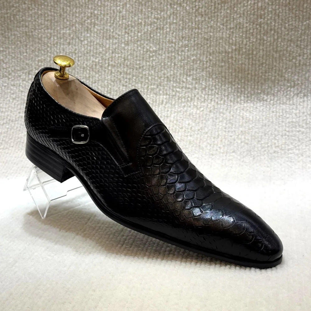 Formal Slip-On Patterned Men Shoes