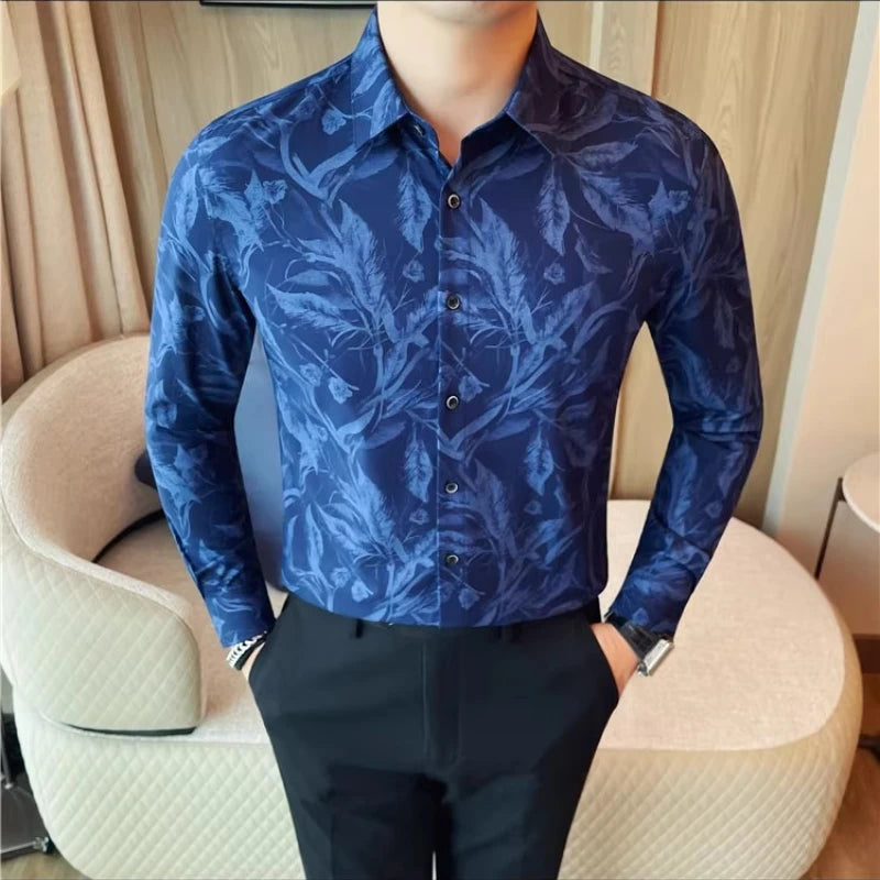 High Quality Printed Long-Sleeved Shirt