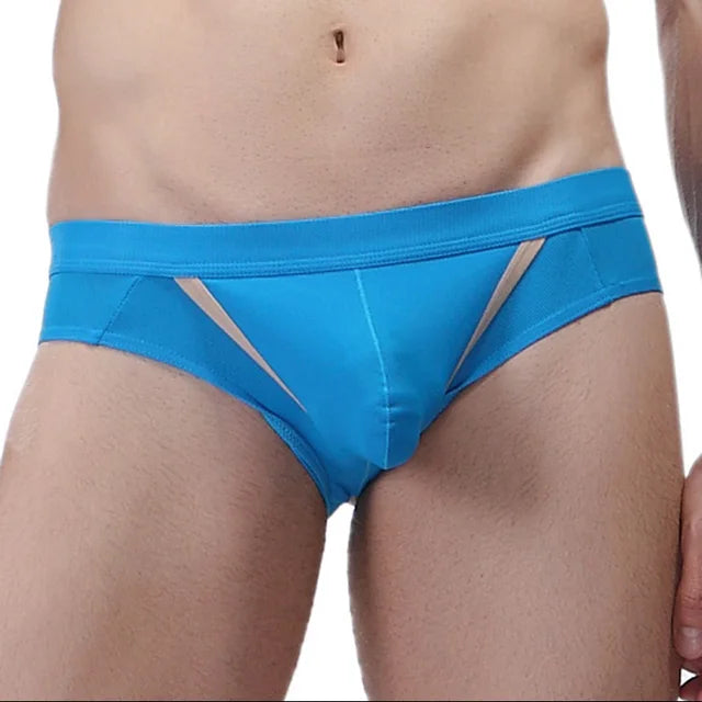 Open Front Pouch Hollow Out Briefs