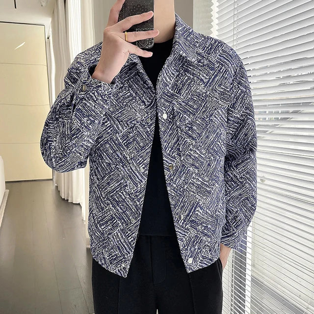 Art Small Geometric Tie Dye Jacket