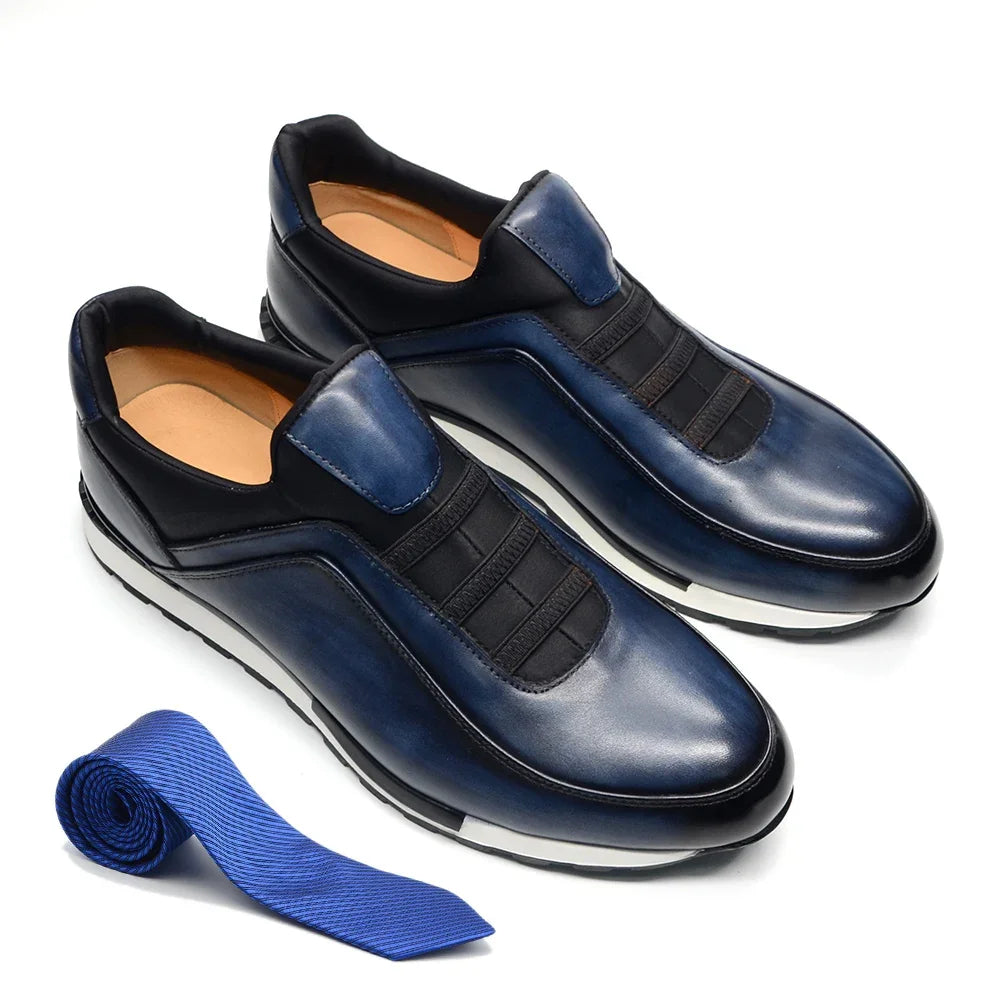 Classic Casual Genuine Leather Slip-On Shoes