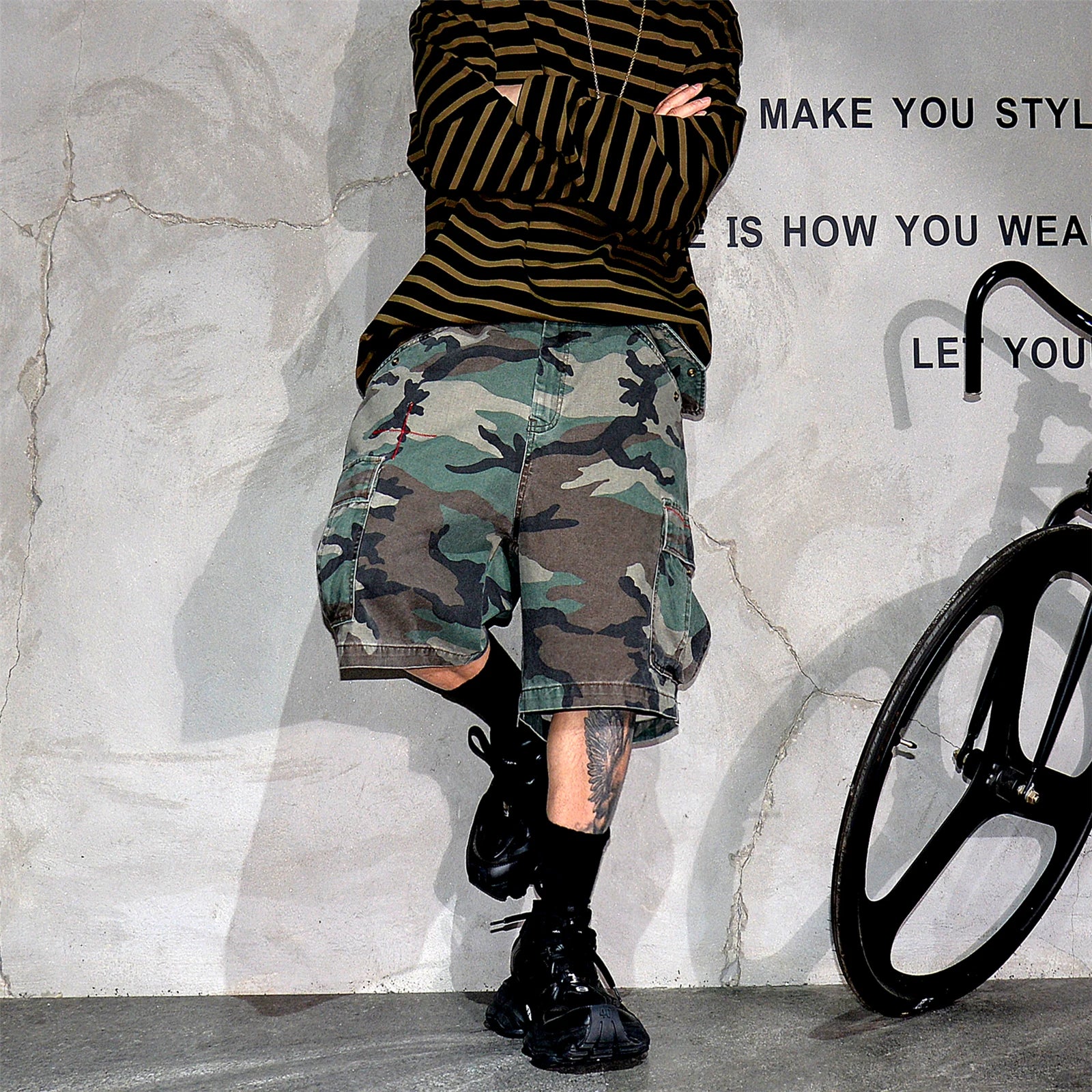 Tactical Camouflage Premium Cargo Shorts