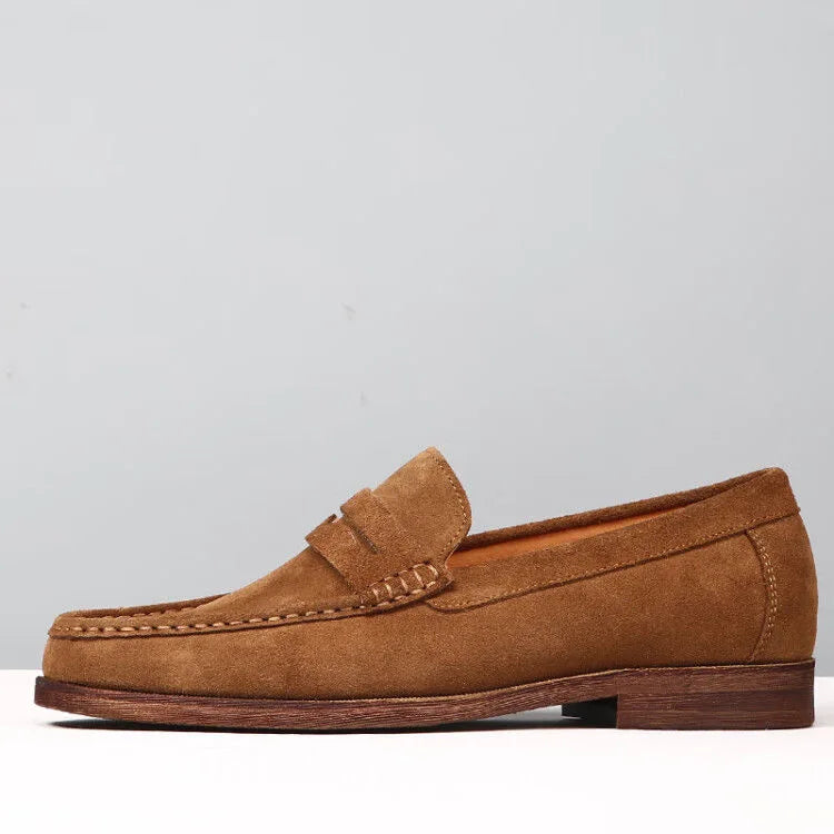 Men's Casual Cow Suede Solid Loafers