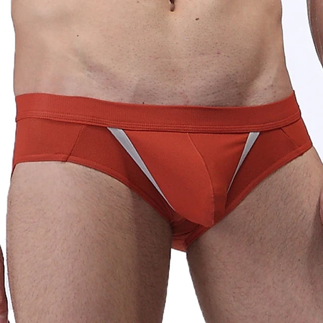 Open Front Pouch Hollow Out Briefs