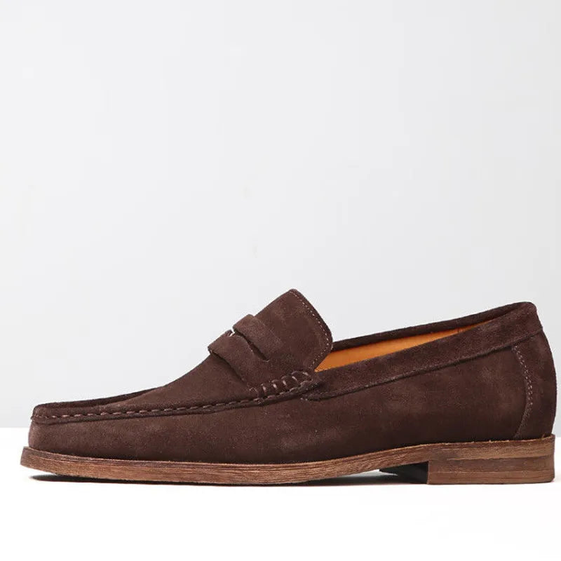 Men's Casual Cow Suede Solid Loafers