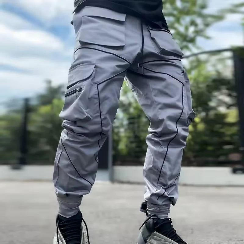 Tactical Multi-pocket Reflective Cargo Pants
