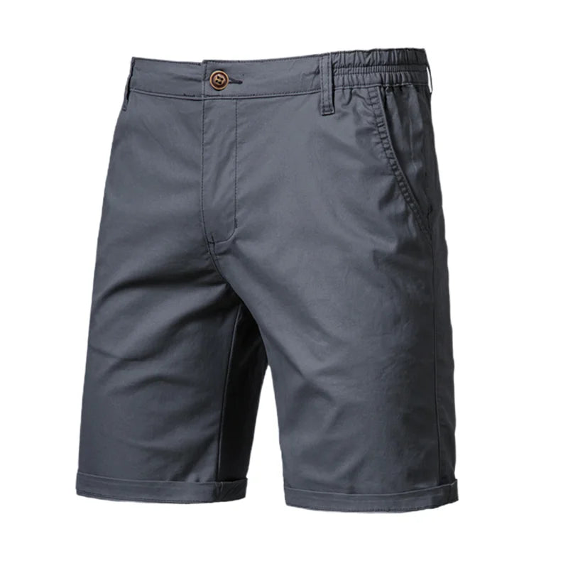 Classic Elastic Waist Chino Shorts