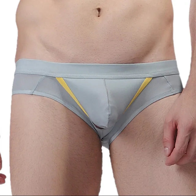 Open Front Pouch Hollow Out Briefs