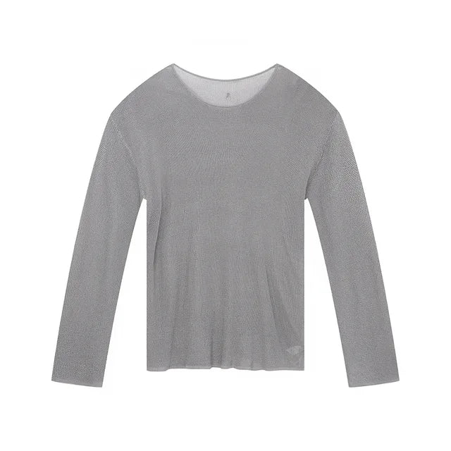 Solid Summer Long Sleeve T-Shirt