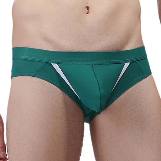 Open Front Pouch Hollow Out Briefs