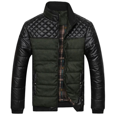 Patchwork Cotton Thick Padded Jackets